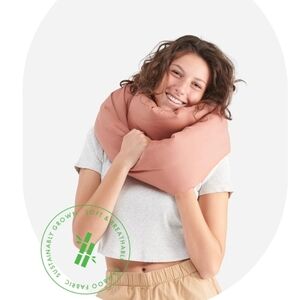 Soft Pink Infinity Pillow- Bamboo Fabric Scarf